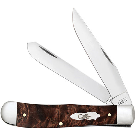 Case XX 64060 Trapper Brown Maple Burl Wood
