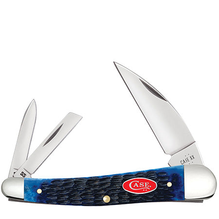 Case XX 6889 Seahorse Whittler Navy Blue Bone