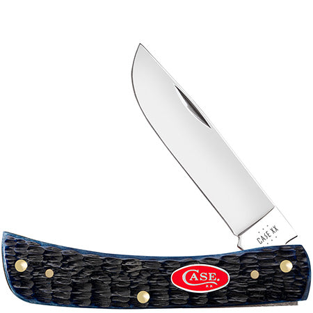 Case XX 6890 Navy Sod buster Jr Blue Bone Jigged