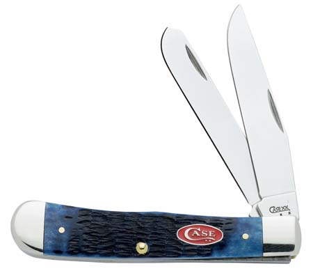 Case XX 7051 Trapper Navy Blue Bone Jigged