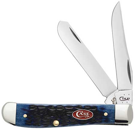 Case XX 7321 Mini Trapper Navy Blue Bone Jigged