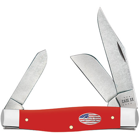 Case XX 73929 Large Stockman CS American Workman Red Synthetic