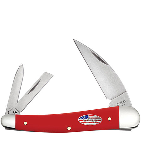 Case XX 73938 Seahorse Whittler Red Synthetic American Workman