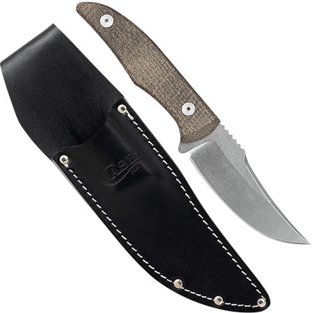 Case XX 76935 CT1 Hunter OD Green Burlap Micarta Stonewashed