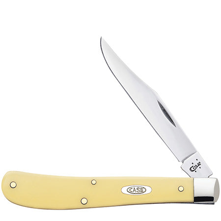 Case XX 80031 Slimline Trapper Yellow Synthetic  SS