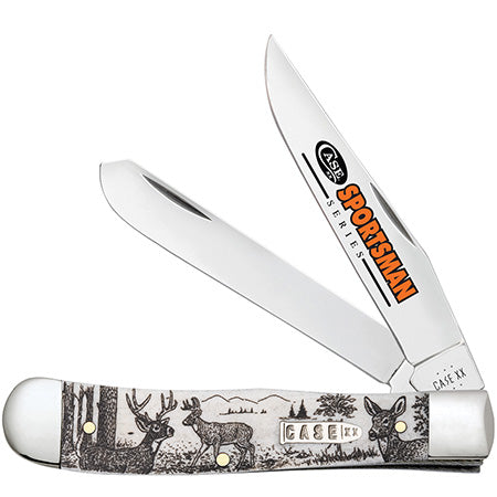 Case XX 81220 Trapper Deer Sportsman Natural Bone