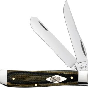 Case XX 23472 Mini Trapper Black/Green/ Natural Canvas Micarta